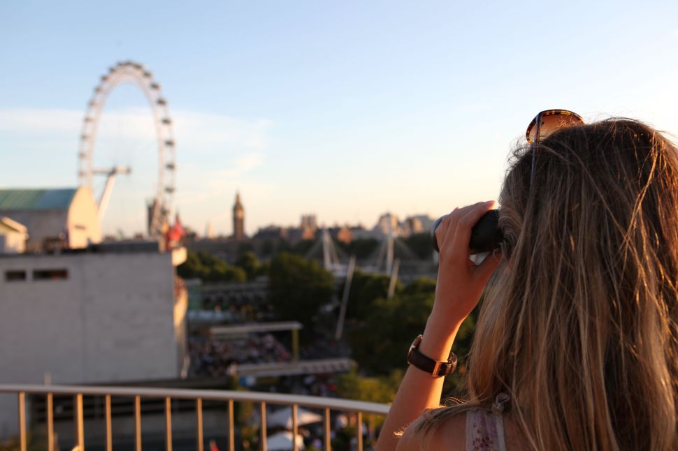 Yours truly perving on Big Ben  