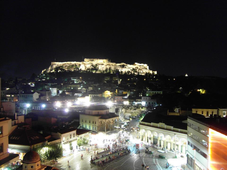 A for Athens - the view. The picture is from 2011. I'd like to think that my photo skills have improved since then...