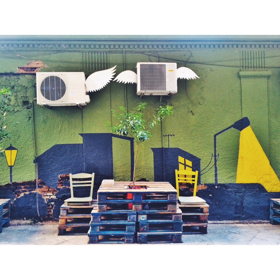 As seen on the backstreets of Ermou 